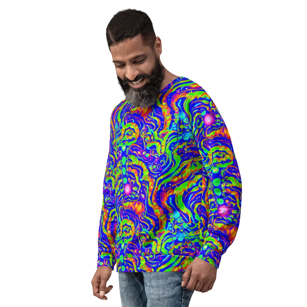 Fluoro Mirage on Sweatshirt — Left Front