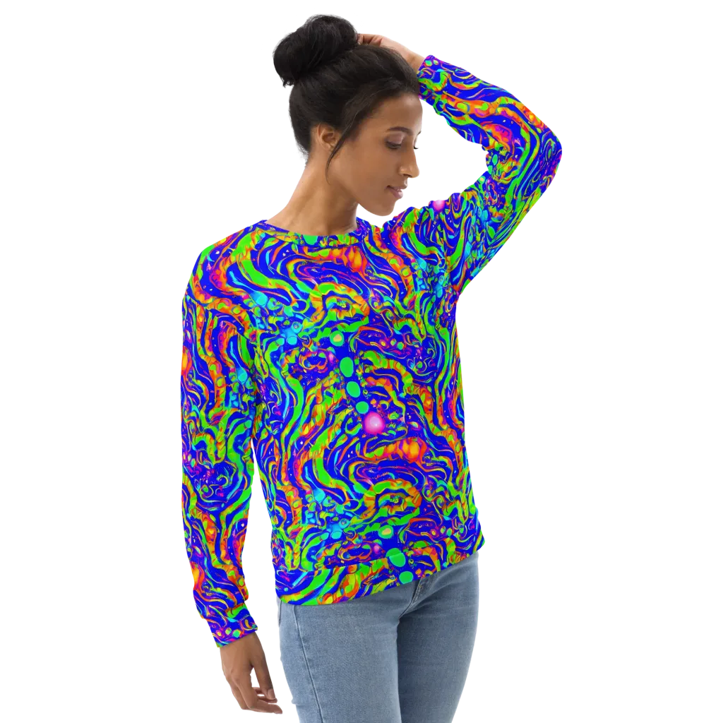 Fluoro Mirage on Sweatshirt — Right Front