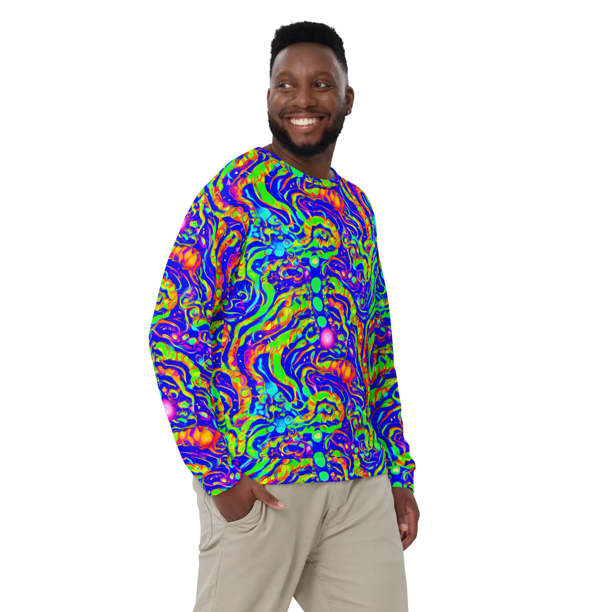 Fluoro Mirage on Sweatshirt — Front