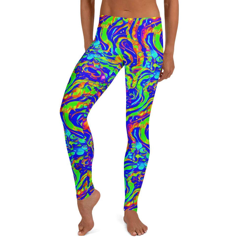 Fluoro Mirage on Leggings — Front