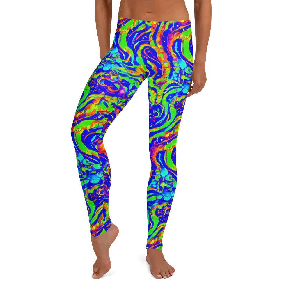 Fluoro Mirage on Leggings — Front