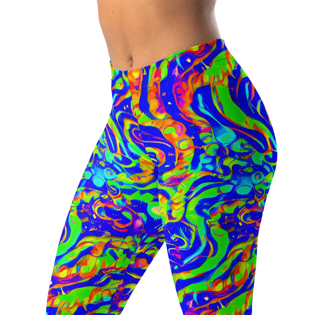 Fluoro Mirage on Leggings — Left Front