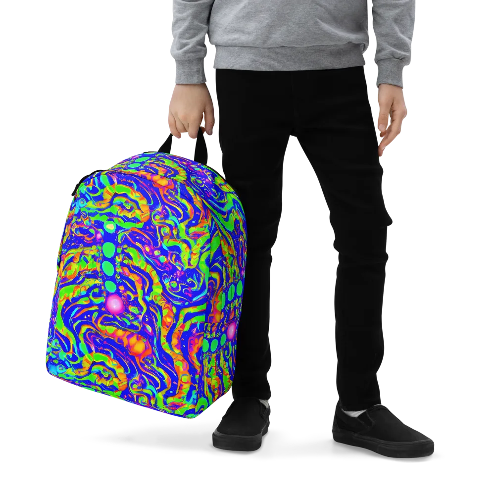 Fluoro Mirage on Minimalist Backpack — Zoomed-in