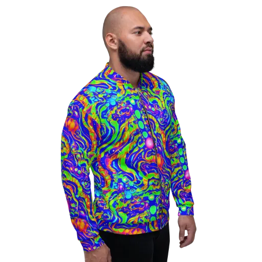 Fluoro Mirage on a Bomber Jacket