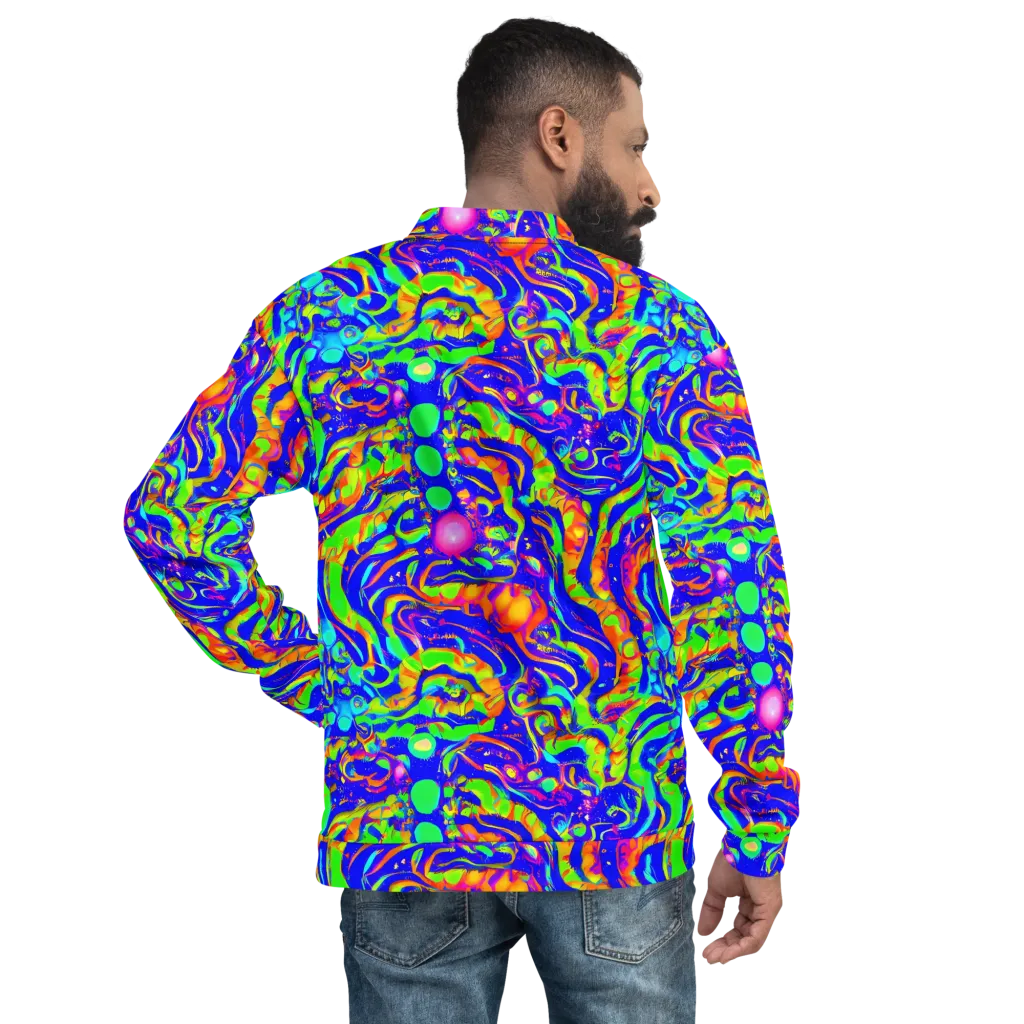 Fluoro Mirage on Bomber Jacket — Back