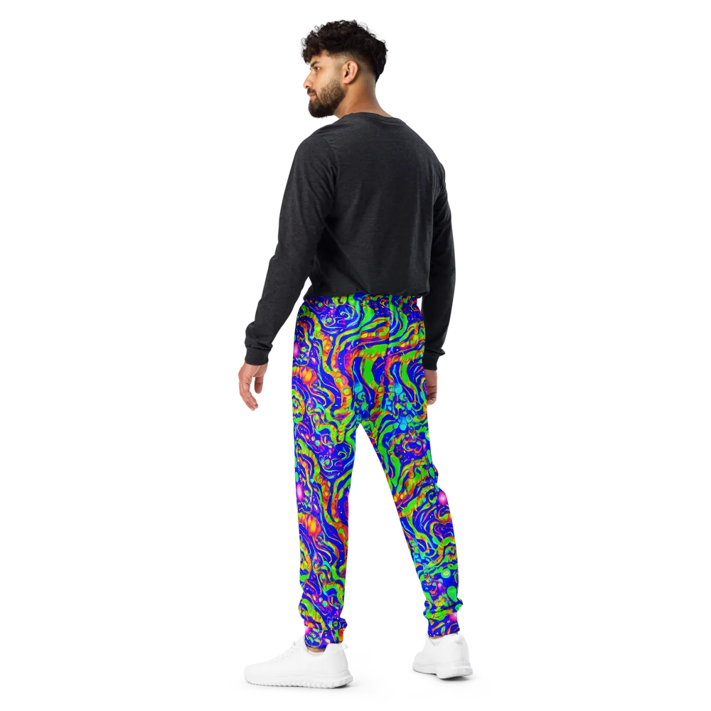 Fluoro Mirage on Men's Joggers — Back