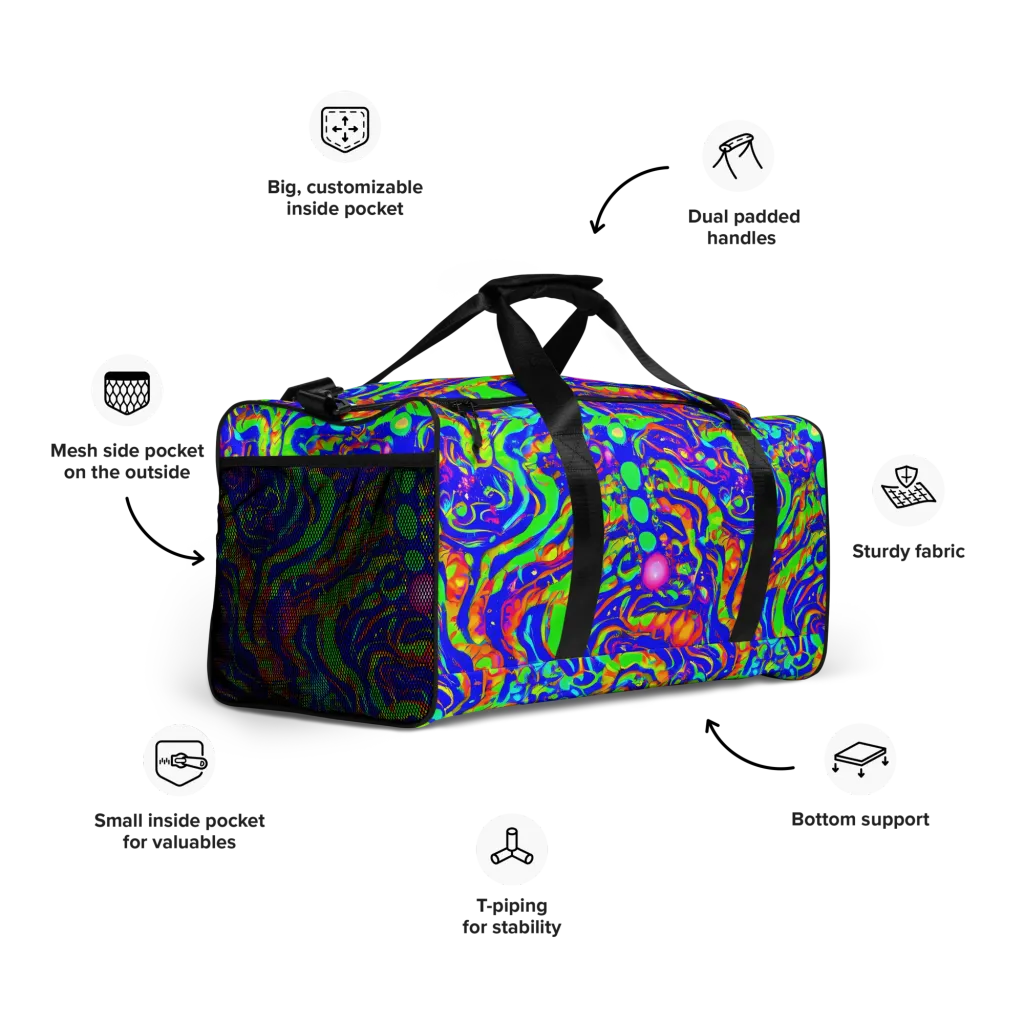Fluoro Mirage on Duffle Bag — Right Front