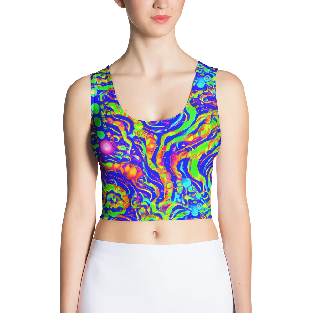 Fluoro Mirage on Crop Top — Front