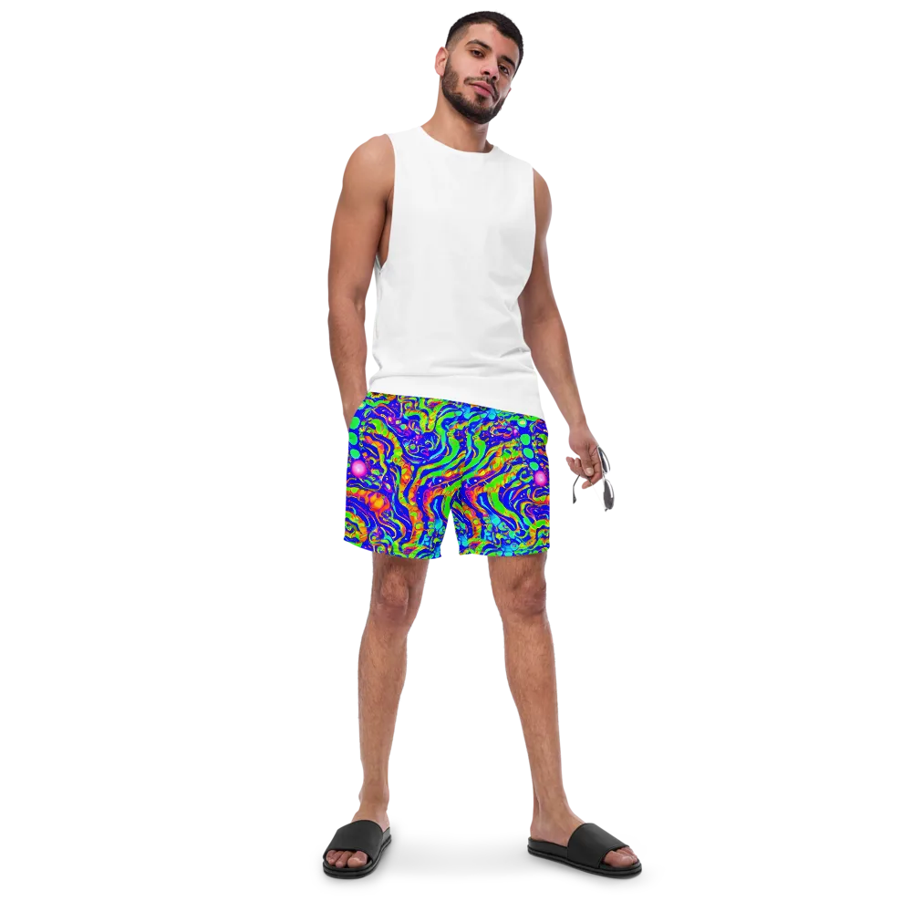 Fluoro Mirage on Swim Trunks — Front