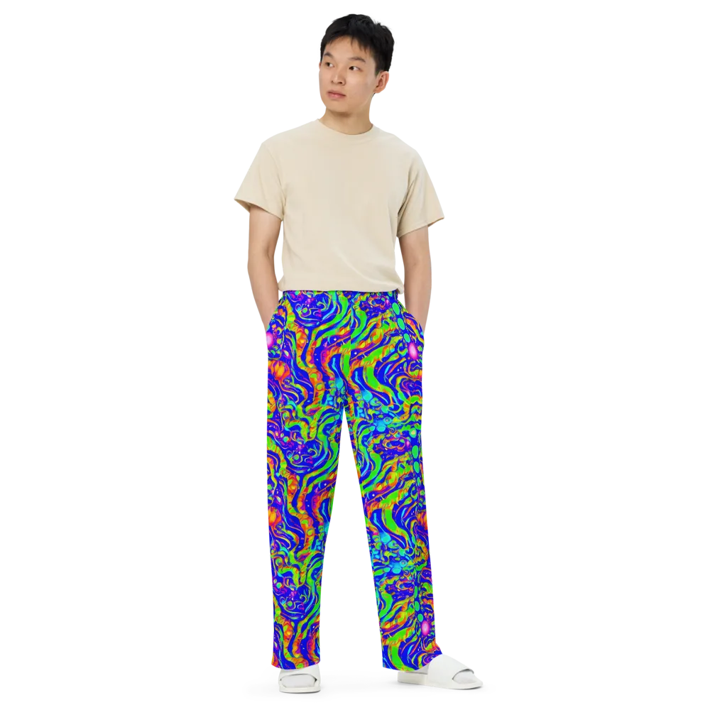Fluoro Mirage on Wide-Leg Pants — Front
