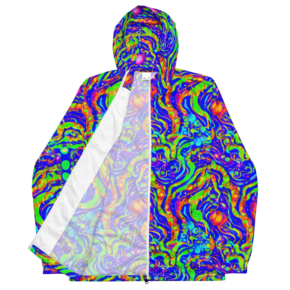 Fluoro Mirage on Men's Windbreaker — Front