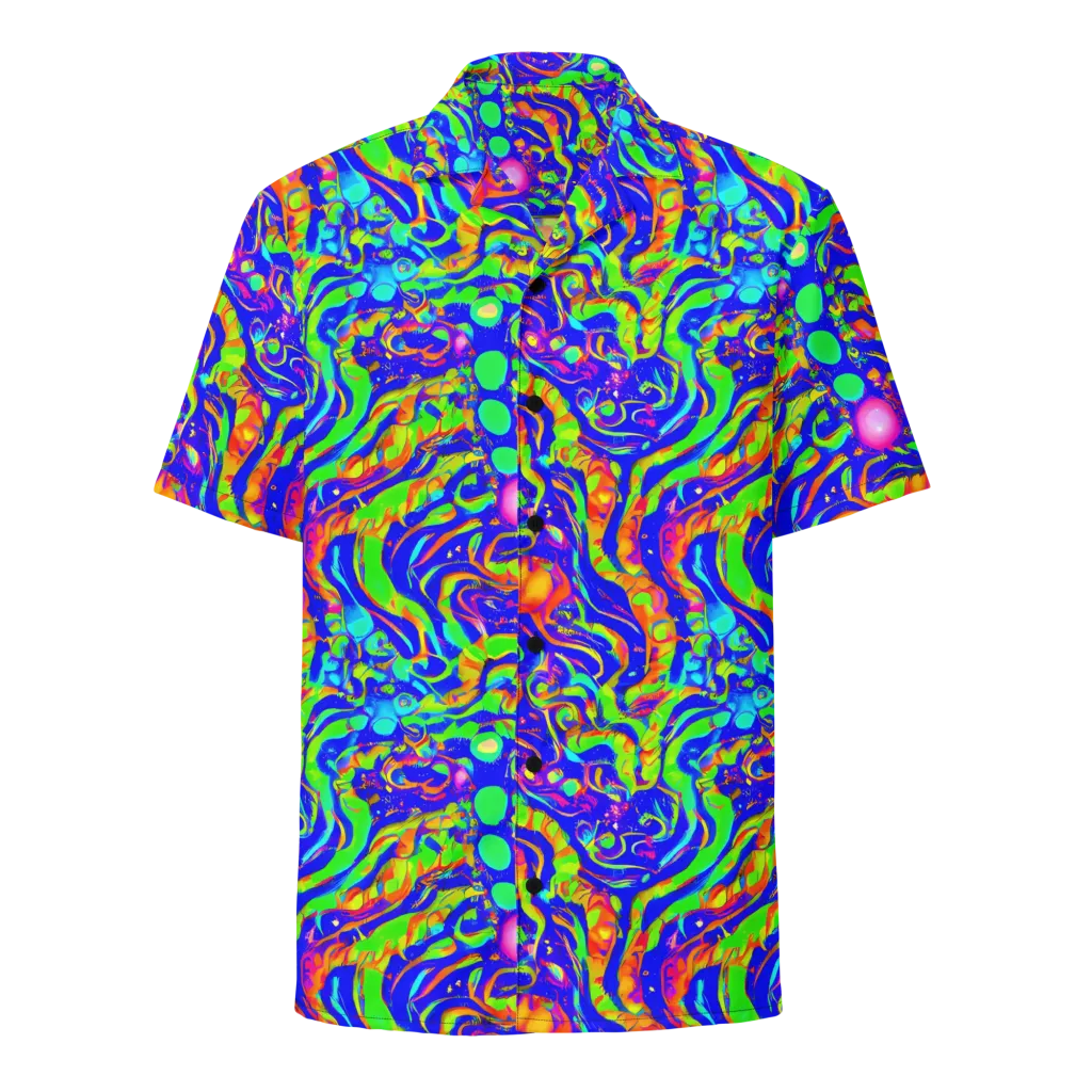 Fluoro Mirage on Button Shirt — Front