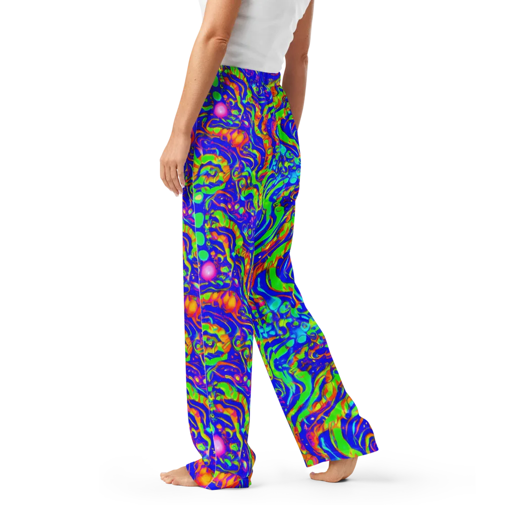 Fluoro Mirage on Women's Pajama Pants — Left
