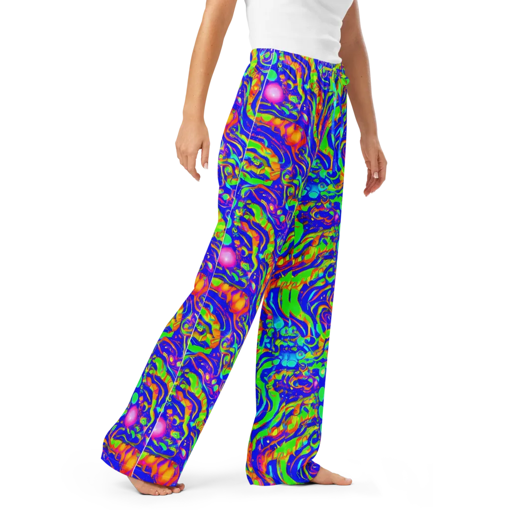 Fluoro Mirage on Women's Pajama Pants — Right Front