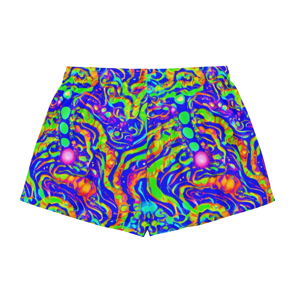 Fluoro Mirage on Women's Pajama Shorts — Back