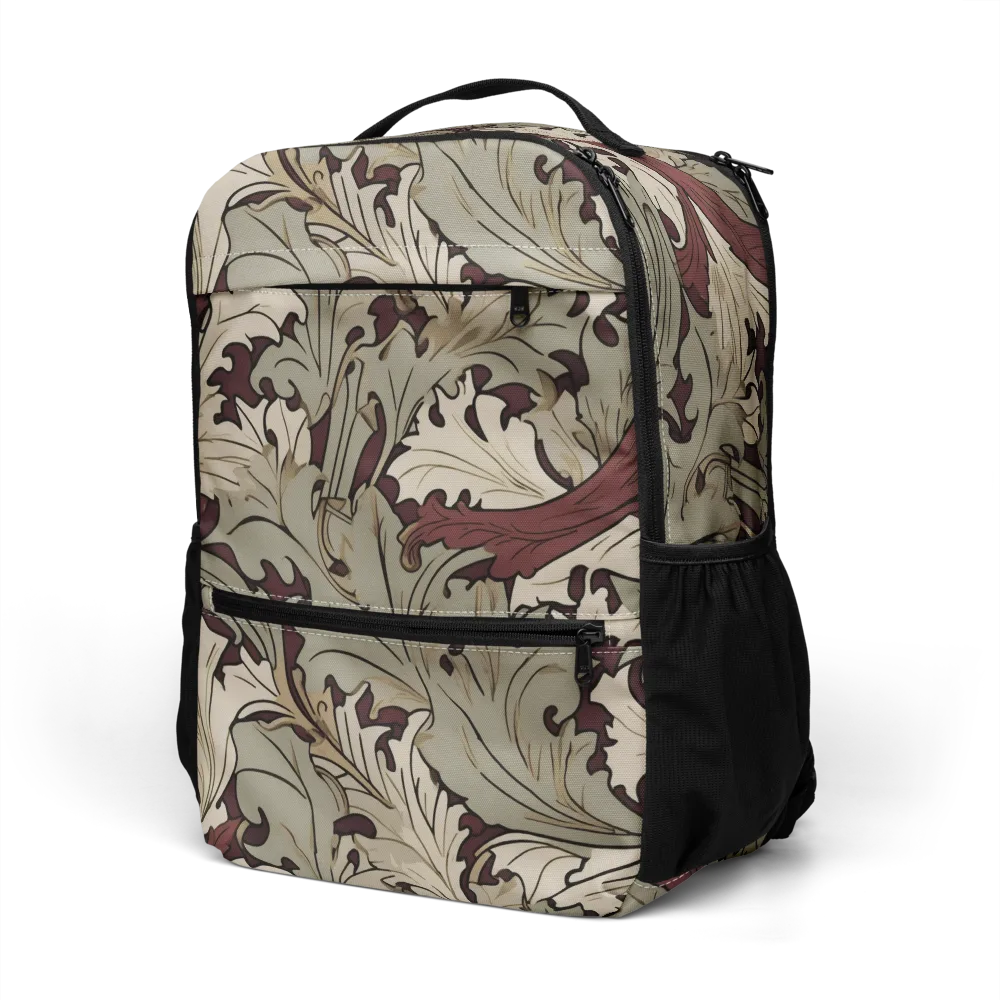 Velvet Foliate on Utility Backpack — Left Front