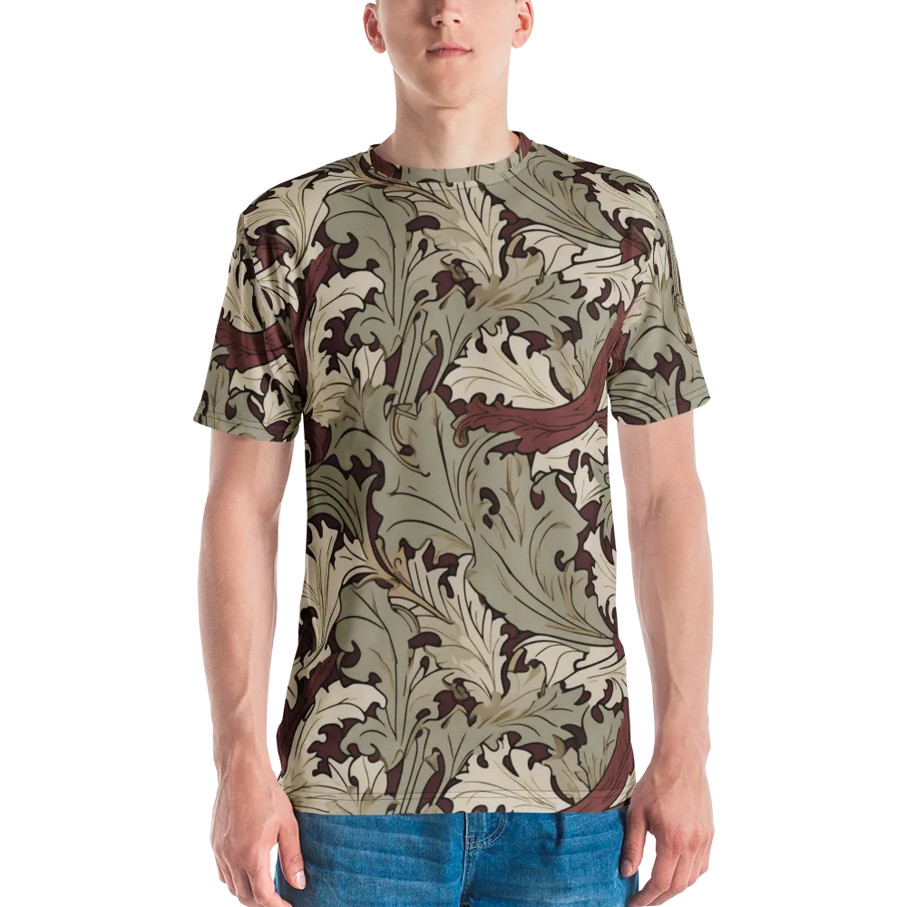 Velvet Foliate on Men's Crew Neck T-Shirt — Front