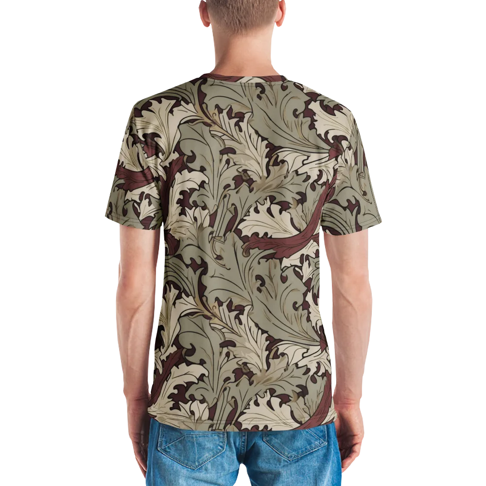 Velvet Foliate on Men's Crew Neck T-Shirt — Back