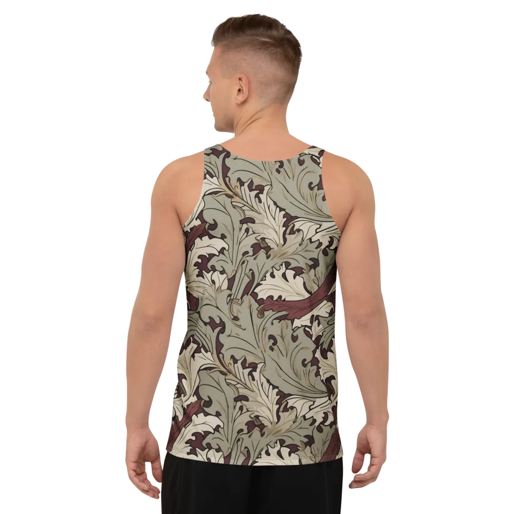 Velvet Foliate on Men's Tank Top — Back