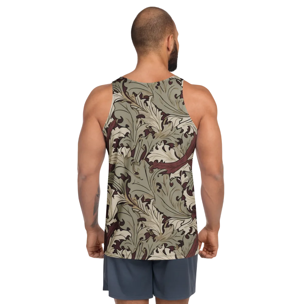 Velvet Foliate on Men's Tank Top — Back