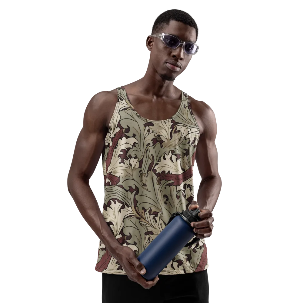 Velvet Foliate on Men's Tank Top — Front