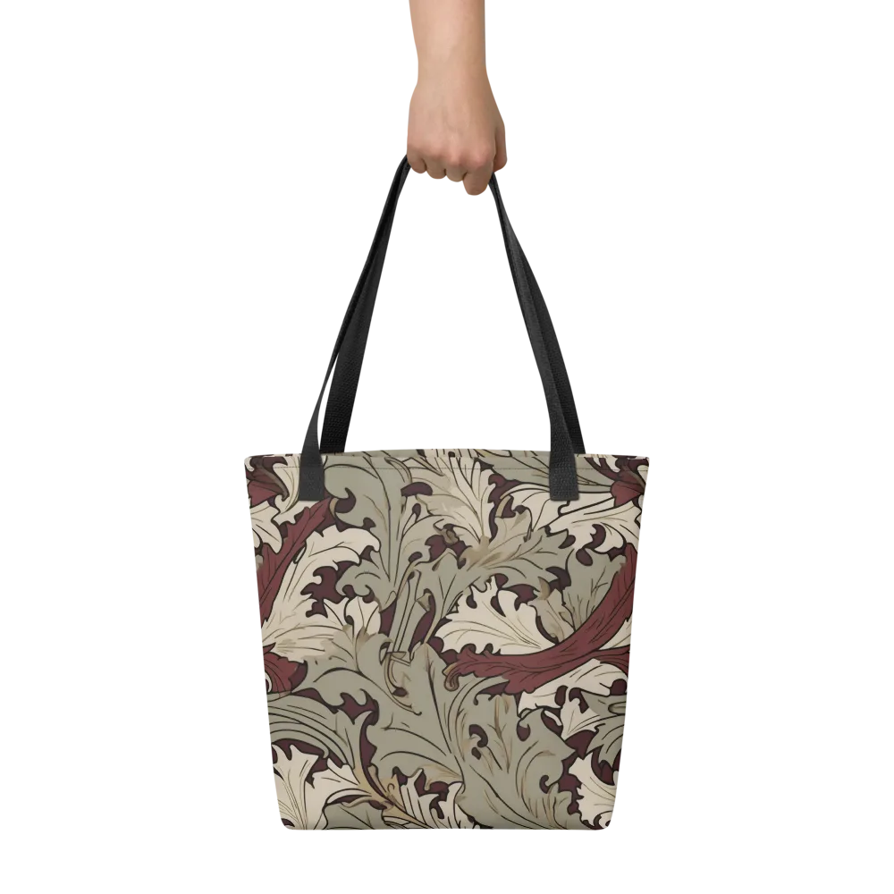 Velvet Foliate on Tote Bag — Front