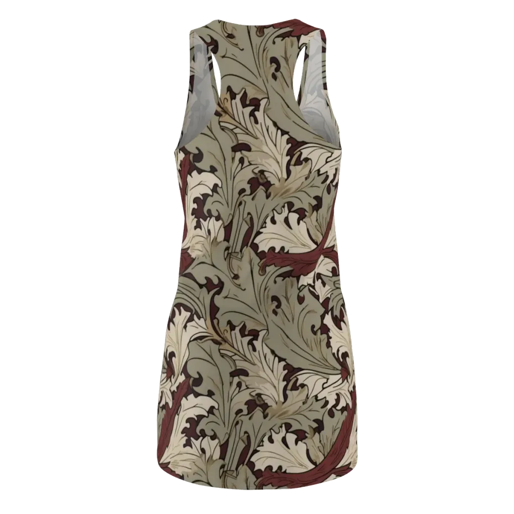 Velvet Foliate on Racerback Dress — Back