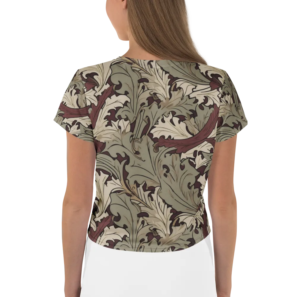 Velvet Foliate on Crop Tee — Back