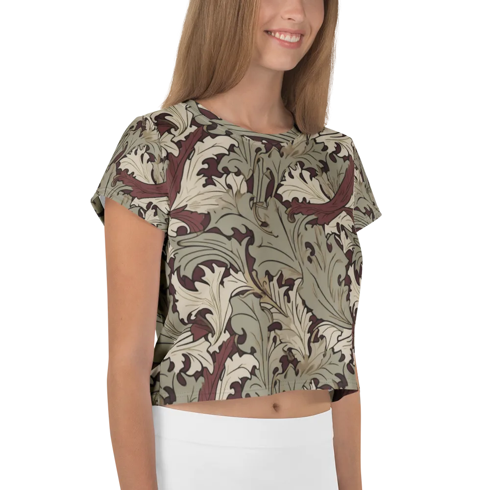 Velvet Foliate on Crop Tee — Right