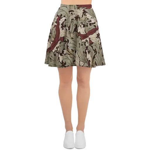 Velvet Foliate on a Skater Skirt