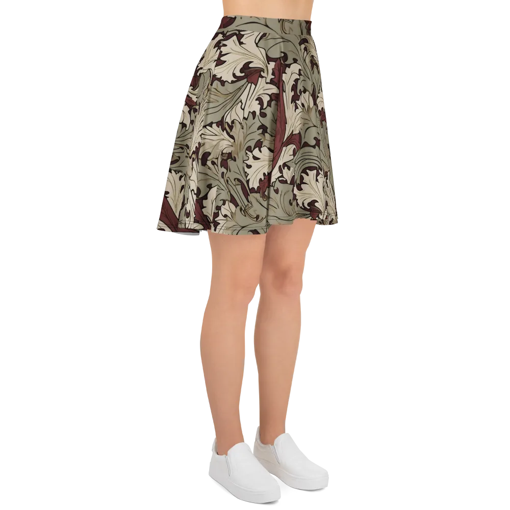 Velvet Foliate on Skater Skirt — Right