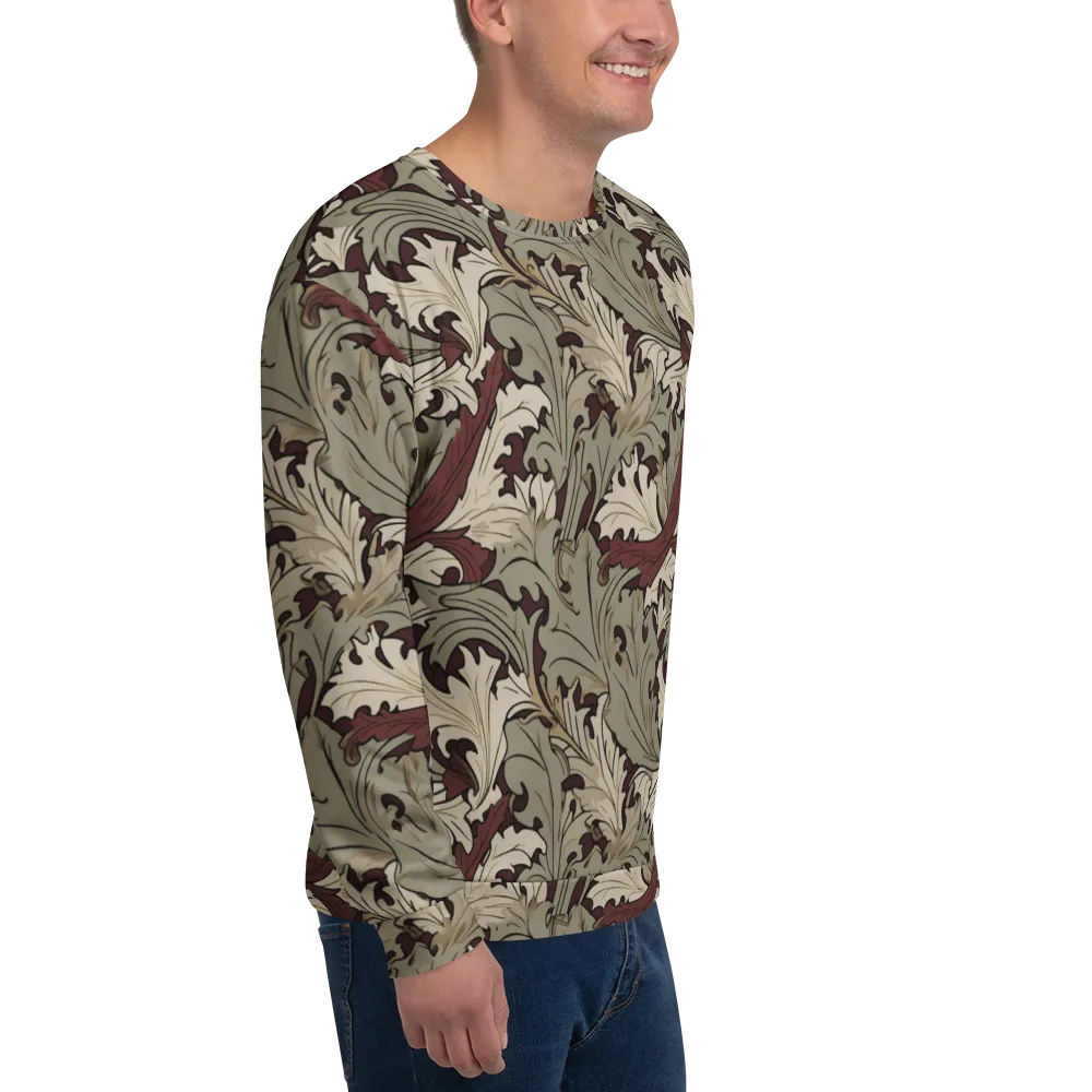Velvet Foliate on Sweatshirt — Right Front