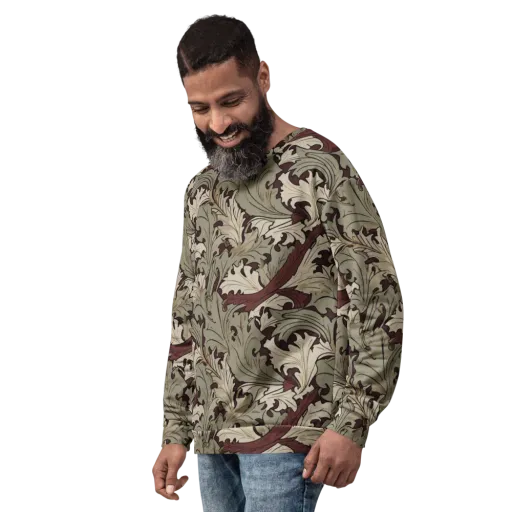 Velvet Foliate on a Sweatshirt