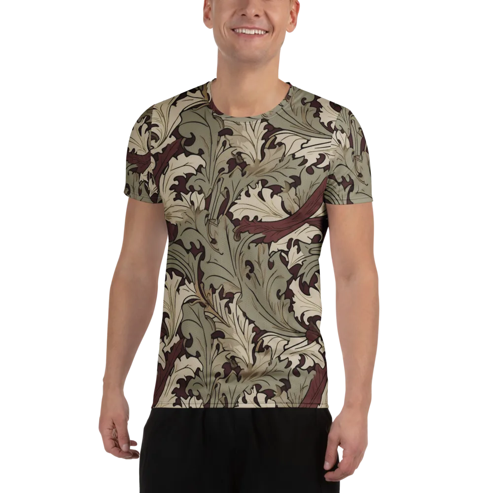 Velvet Foliate on Men's Athletic T-Shirt — Front