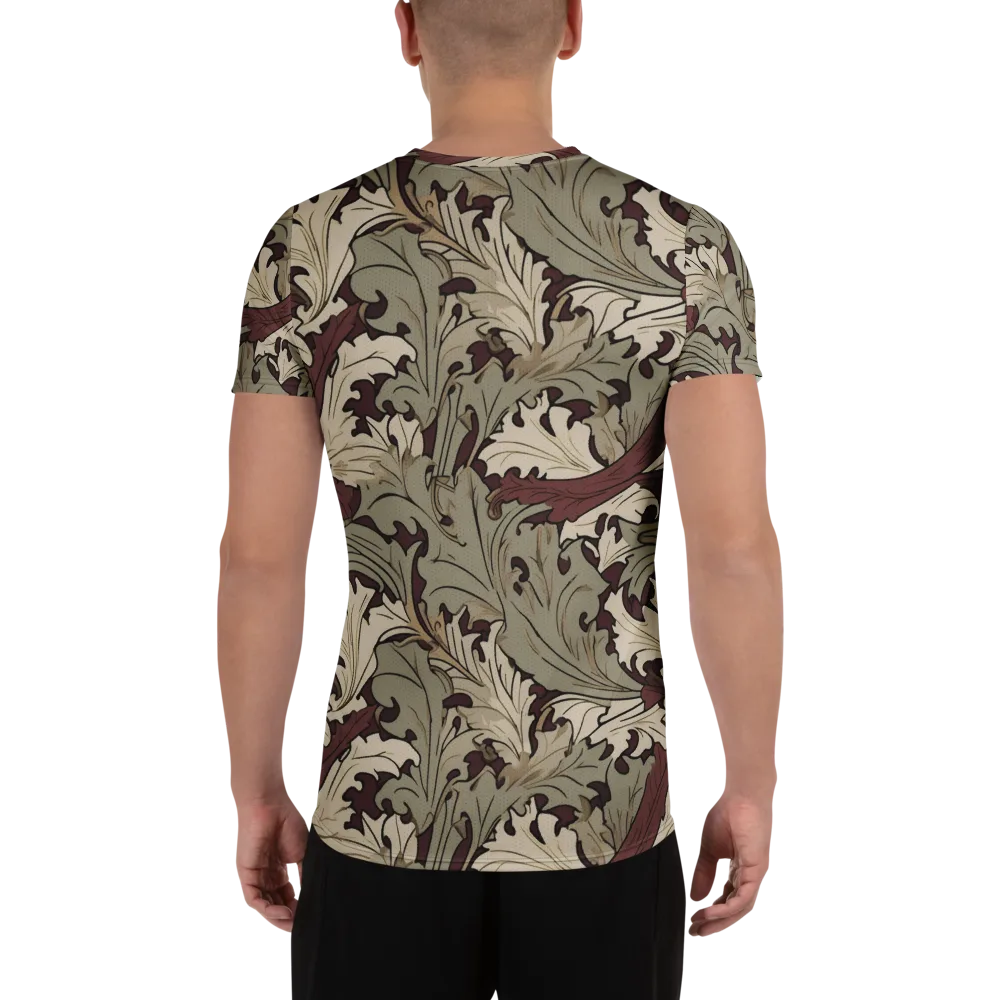 Velvet Foliate on Men's Athletic T-Shirt — Back