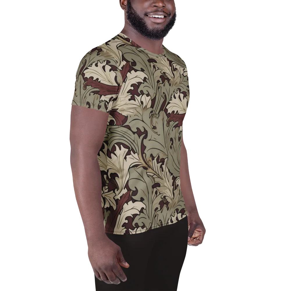 Velvet Foliate on Men's Athletic T-Shirt — Right