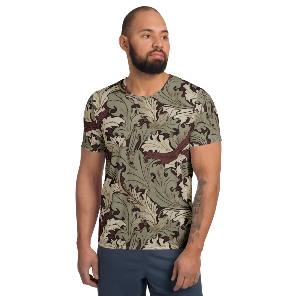 Velvet Foliate on Men's Athletic T-Shirt — Front