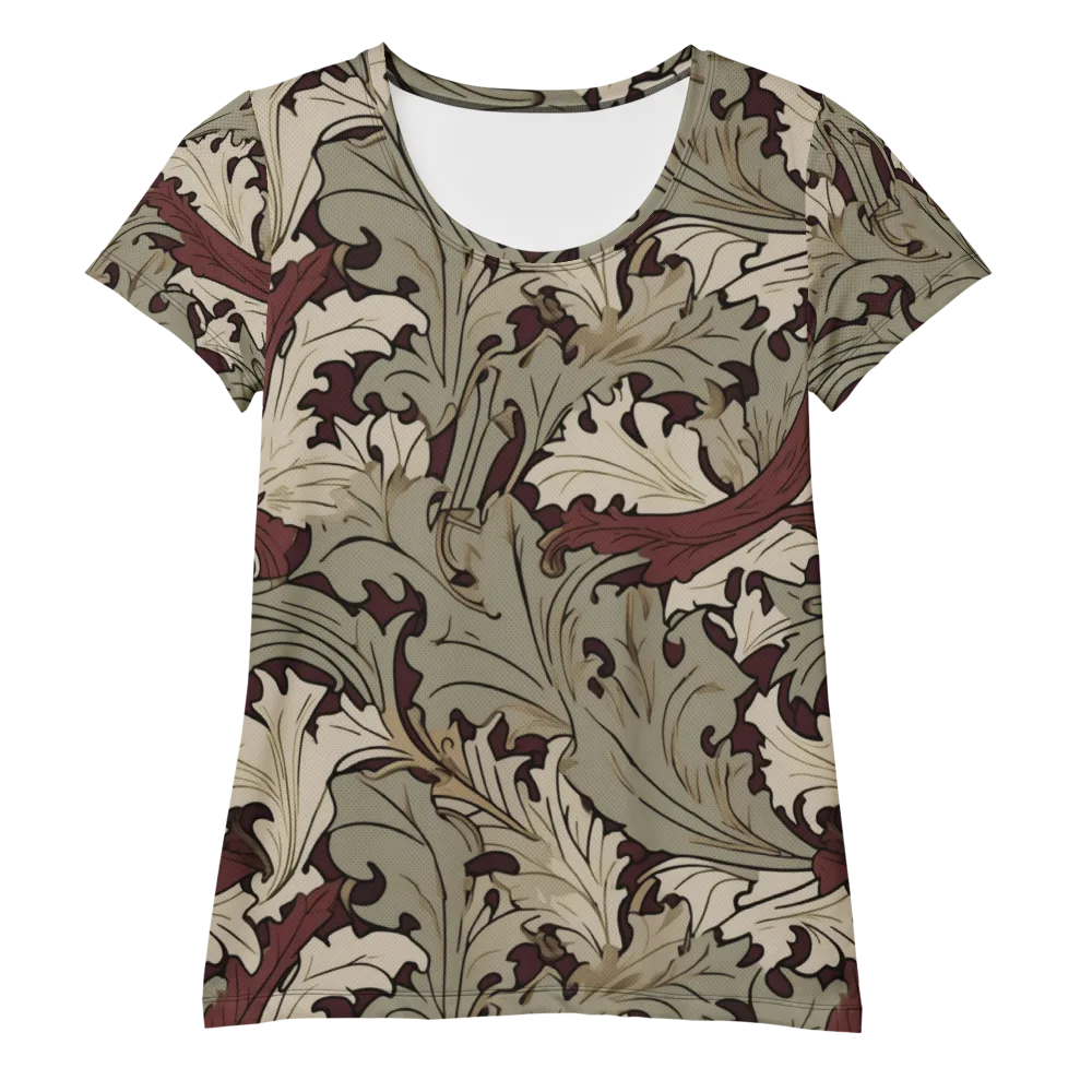 Velvet Foliate on Women's Athletic T-Shirt — Front