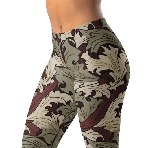 Velvet Foliate on a Leggings