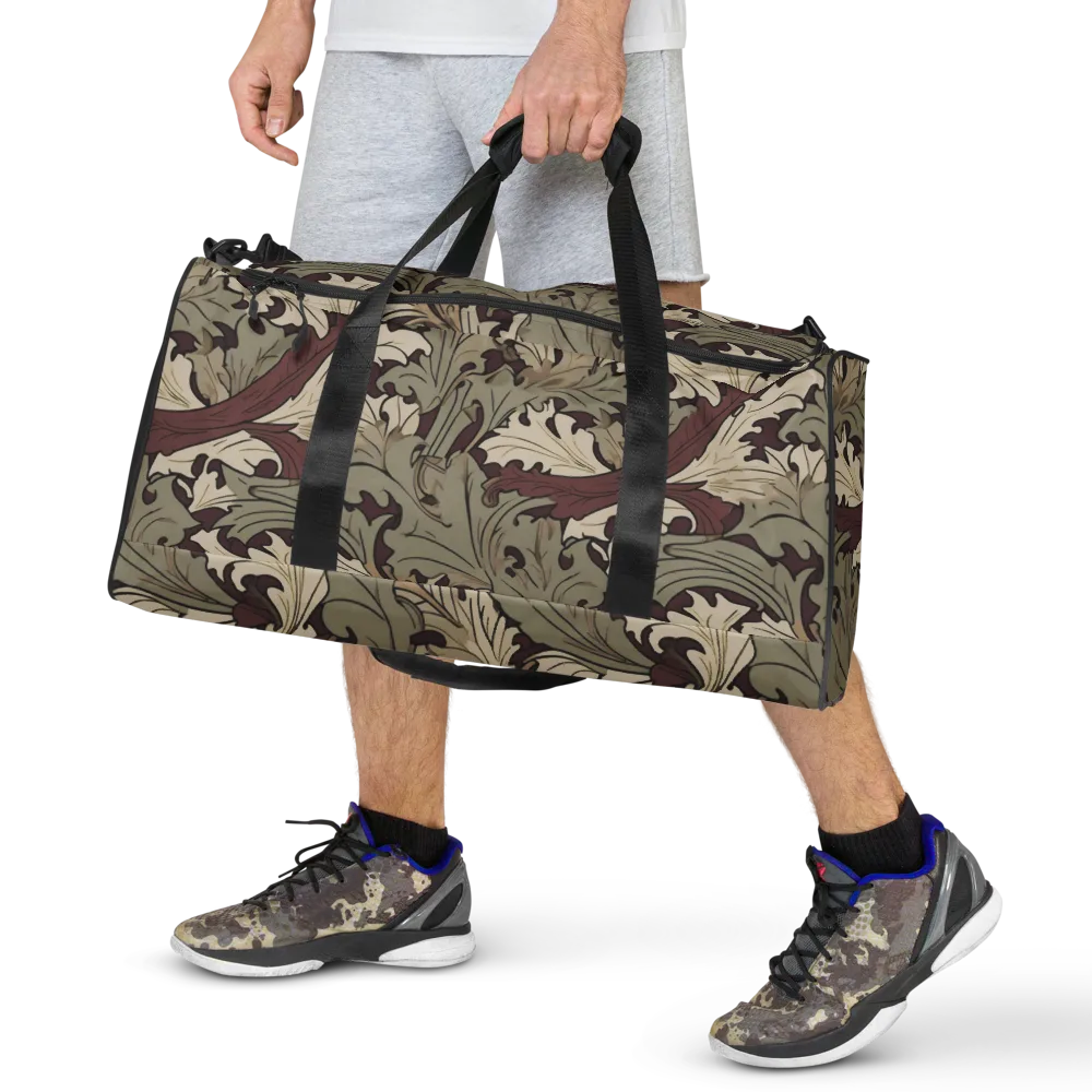 Velvet Foliate on Duffle Bag — Front