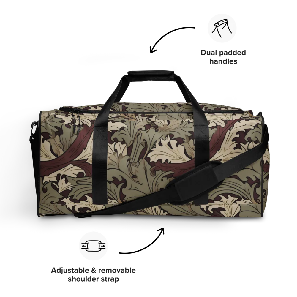 Velvet Foliate on Duffle Bag — Front