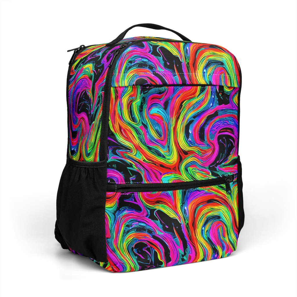 Fluorescent Current on Utility Backpack — Right Front