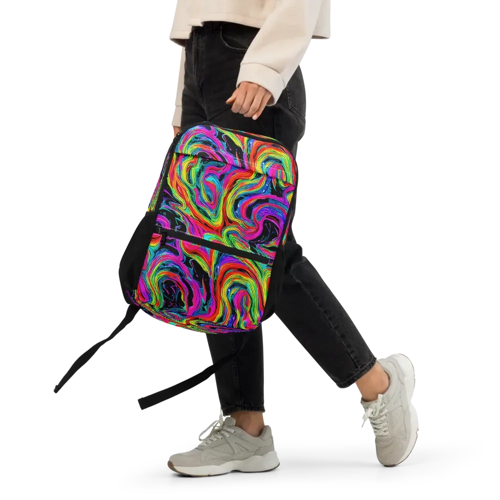 Fluorescent Current on Utility Backpack — Front