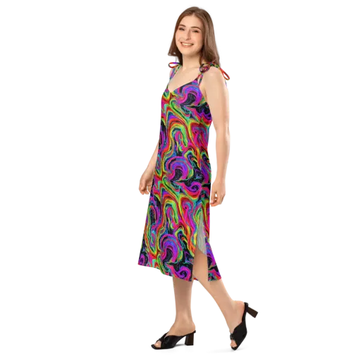 Fluorescent Current on a Slip Dress