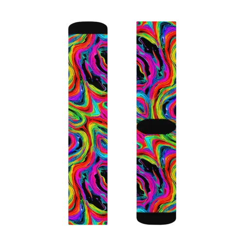 Fluorescent Current on a Socks
