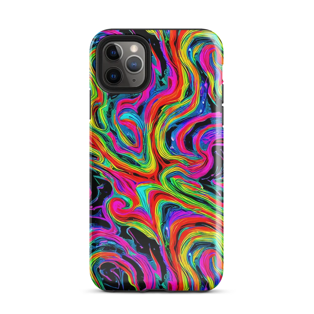 Fluorescent Current on Tough Case for iPhone® — Front