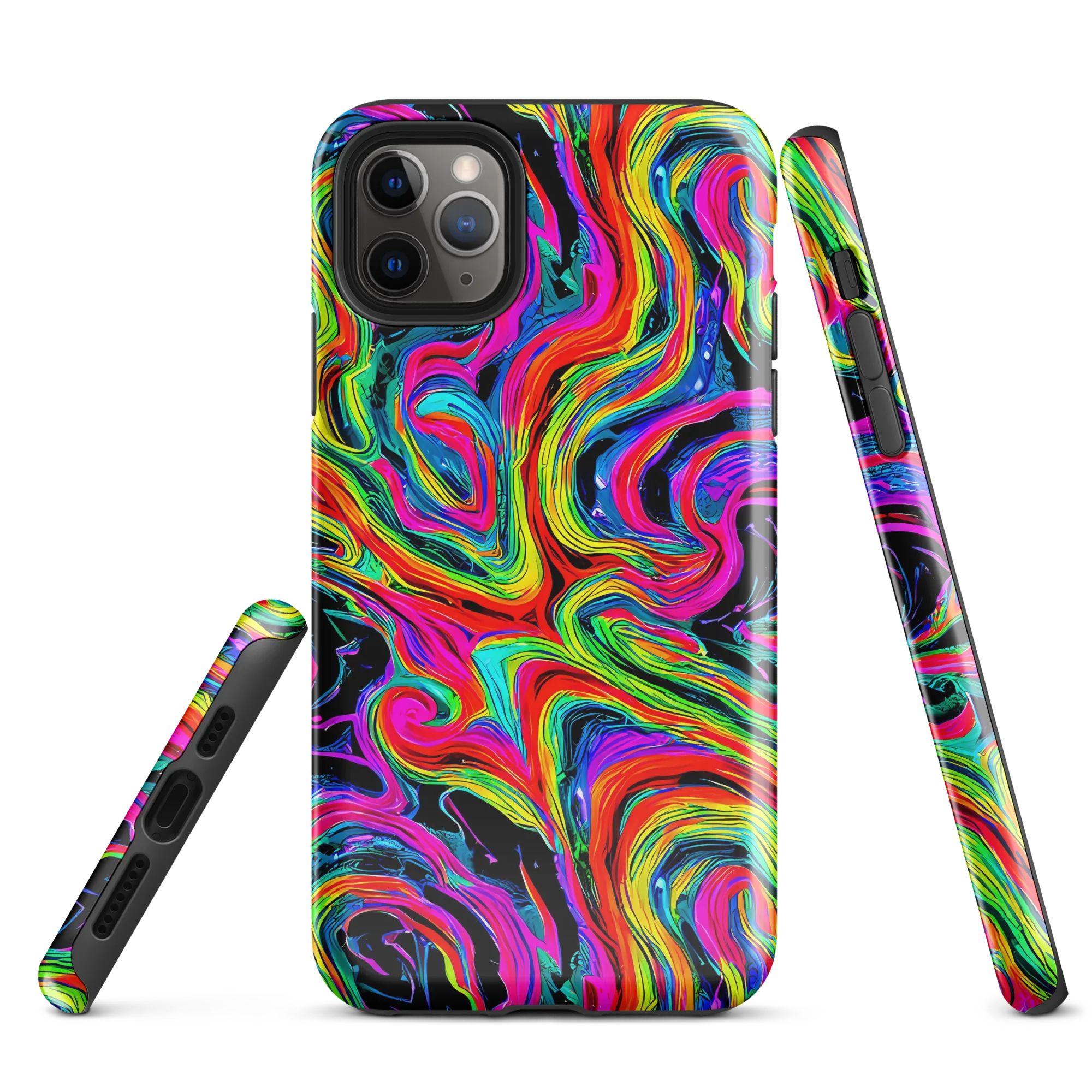 Fluorescent Current on Tough Case for iPhone® — Front