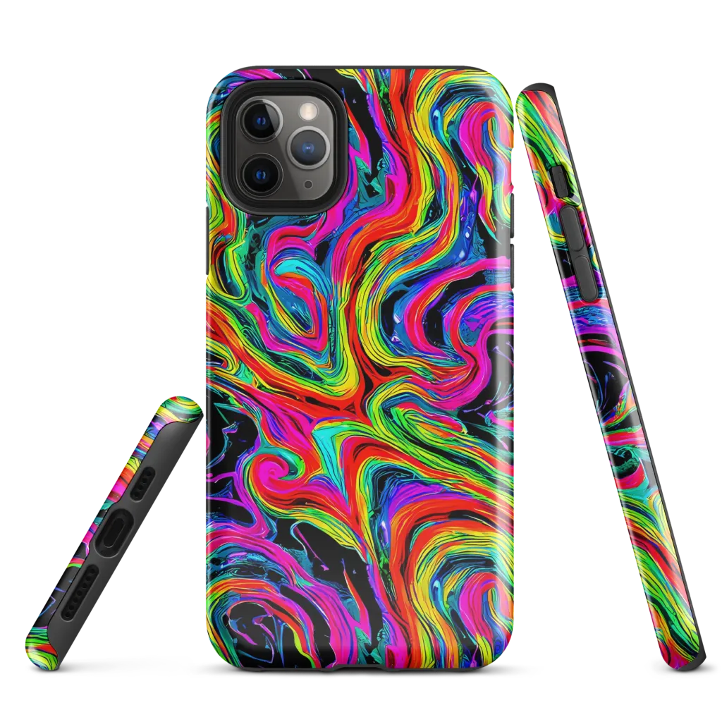 Fluorescent Current on Tough Case for iPhone® — Front