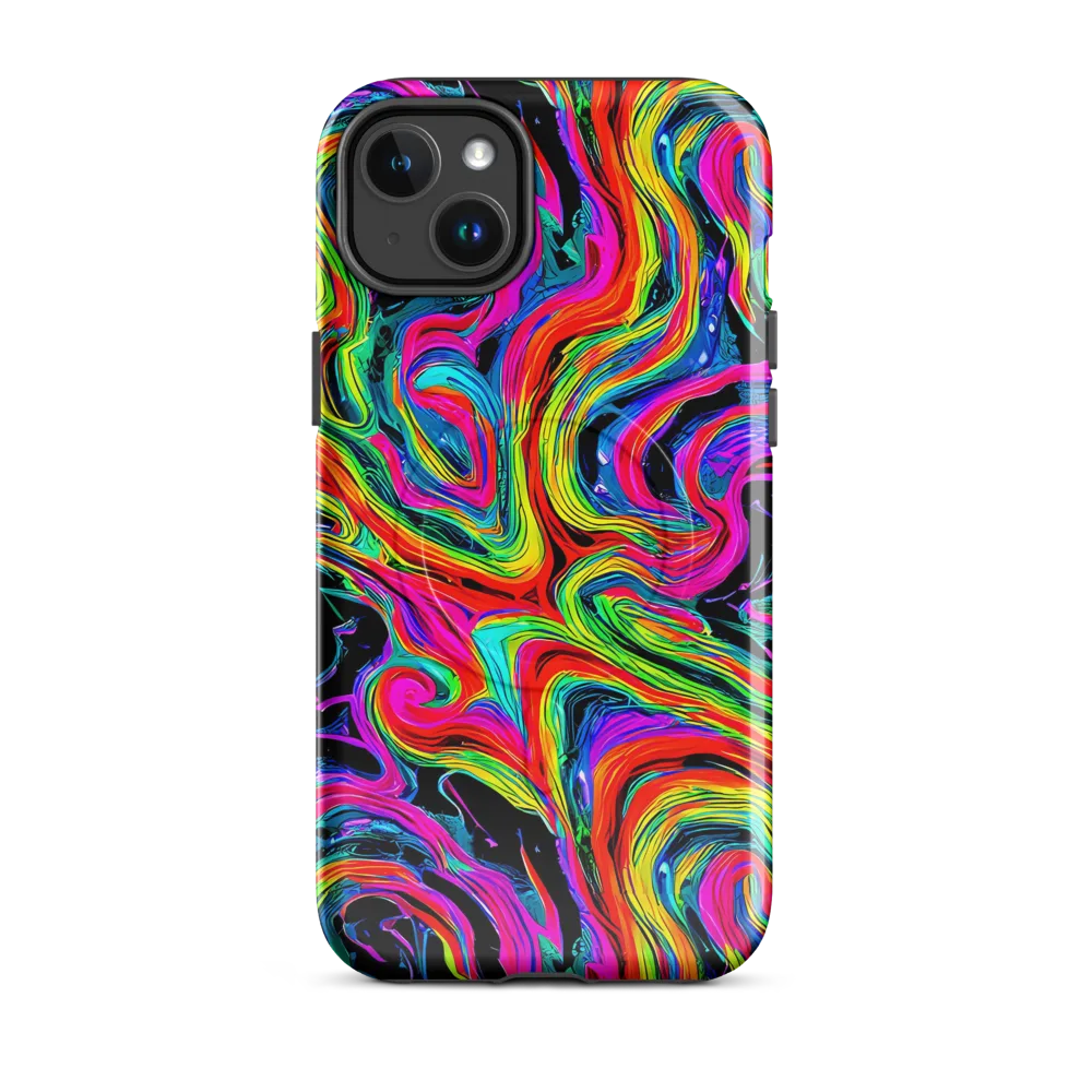 Fluorescent Current on MagSafe Tough Case for iPhone® — Front