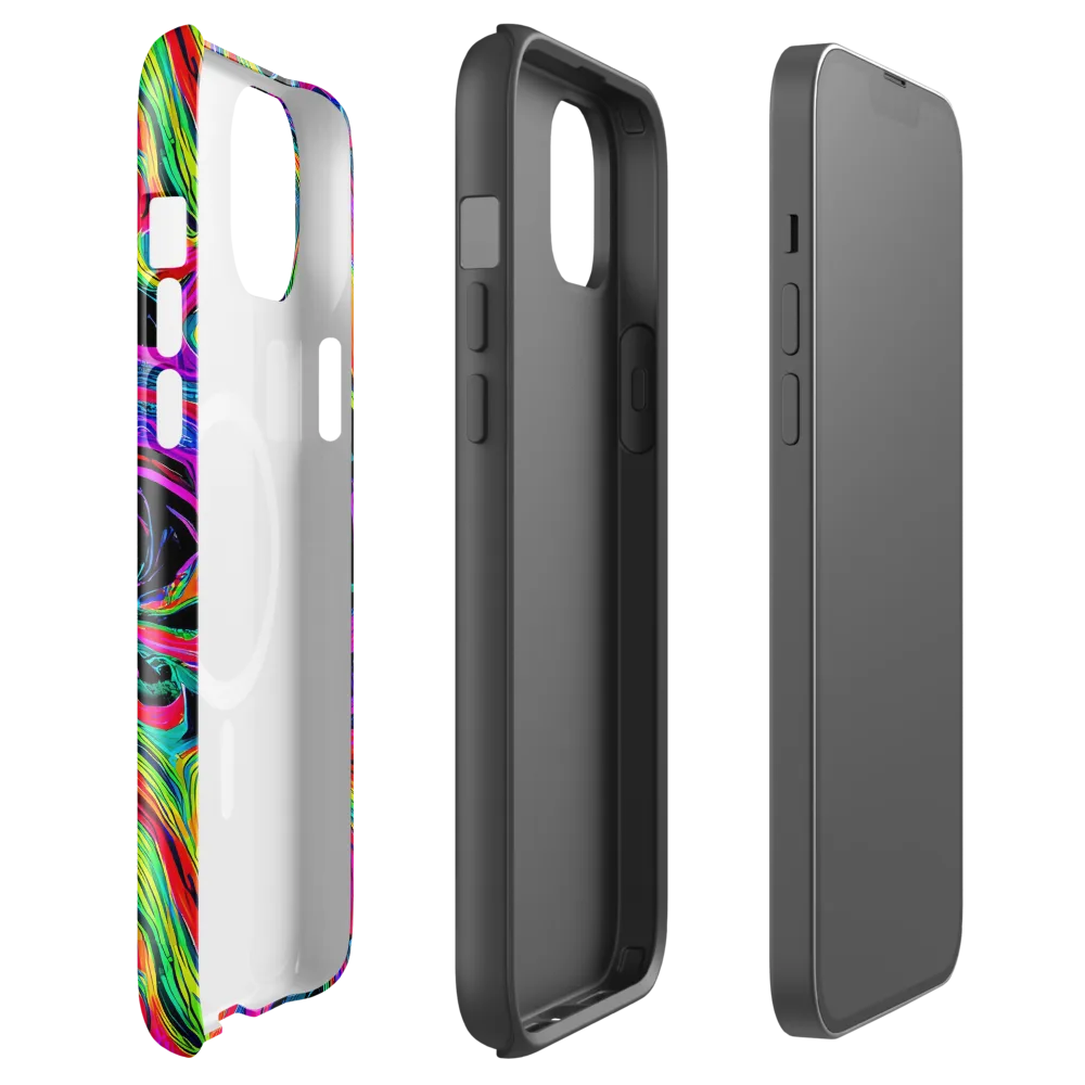 Fluorescent Current on MagSafe Tough Case for iPhone® — Front